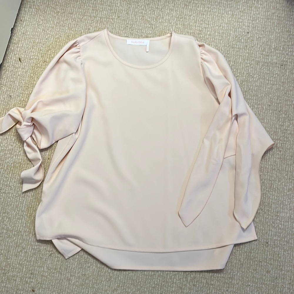 Beautiful blouse can be worn tucked in or out